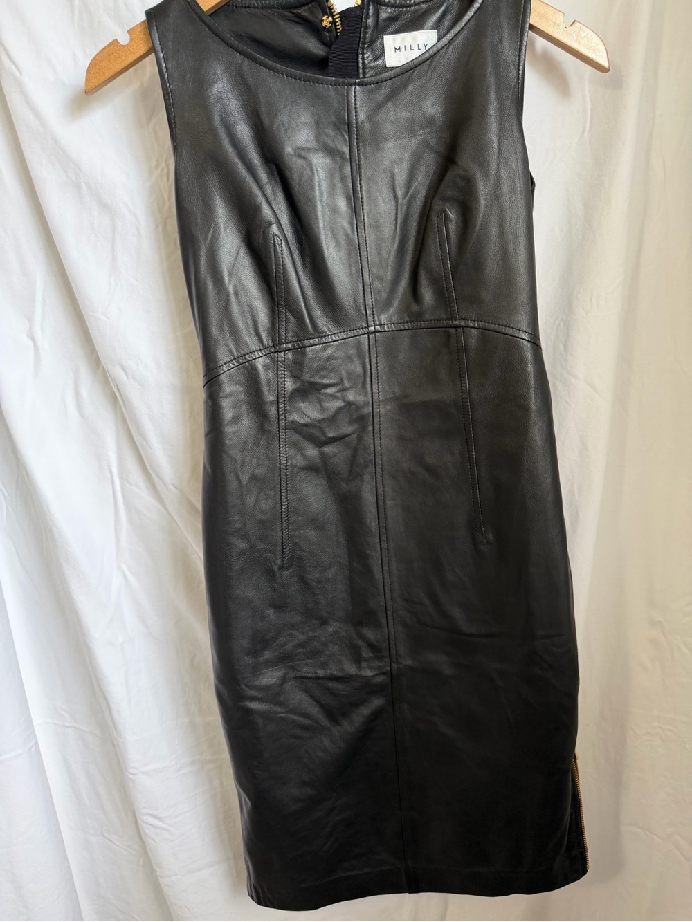 Milly Black Leather Dress